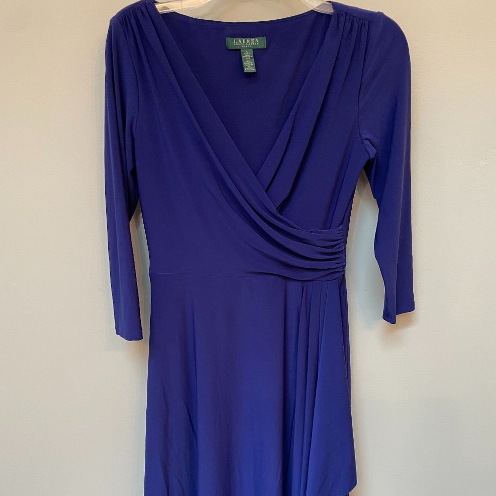 Ralph Lauren Blue Midi Dress - Size 4 - Great Condition